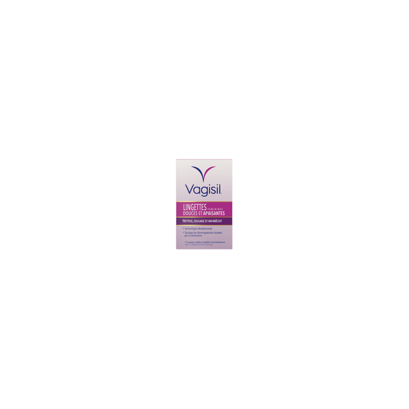 VAGISIL Lingettes féminines, 12 unités