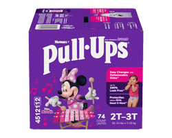 PULL-UPS Sous-vêtements d'entraînement pour filles, 2T-3T, 74 unités