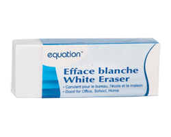 EQUATION Efface blanche