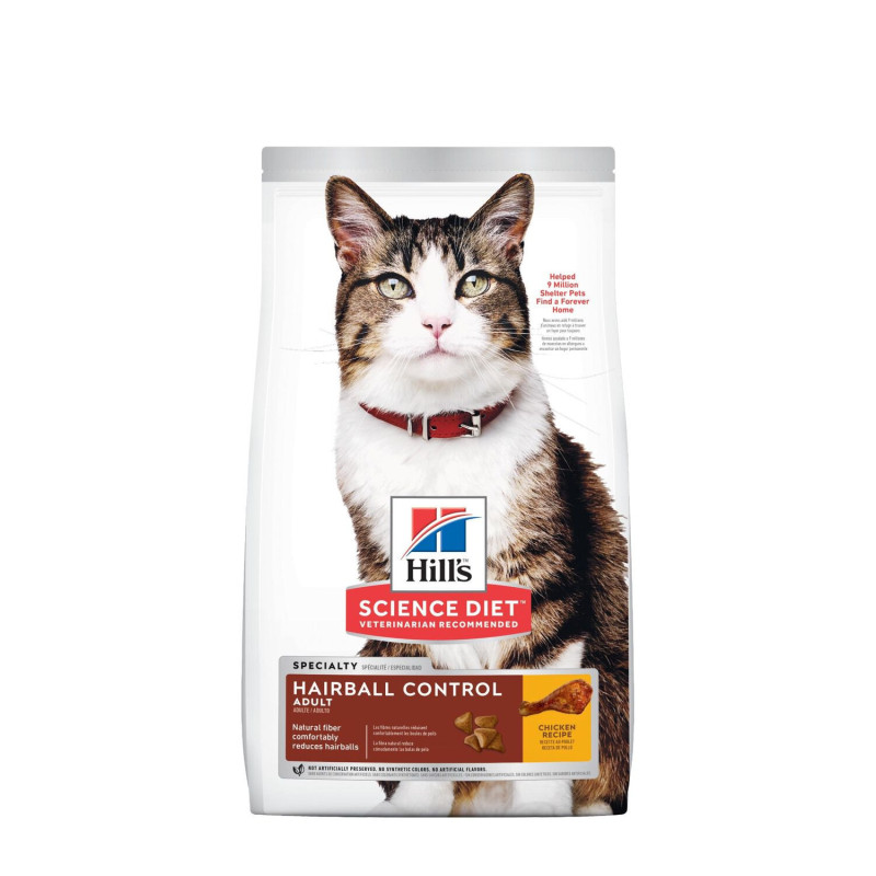 “Hairball Control” dry food with…