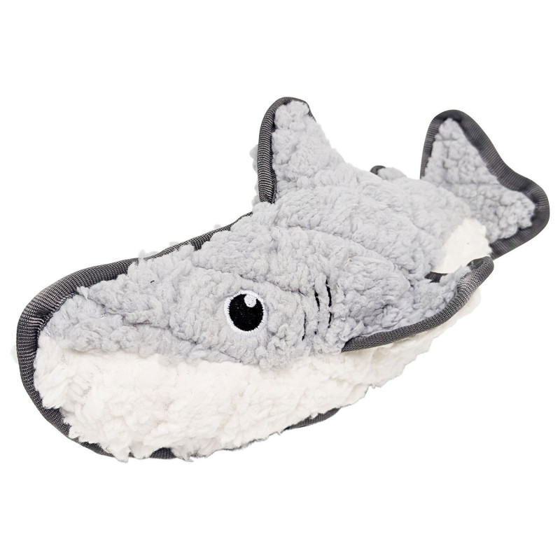 Shark plush toy for dogs