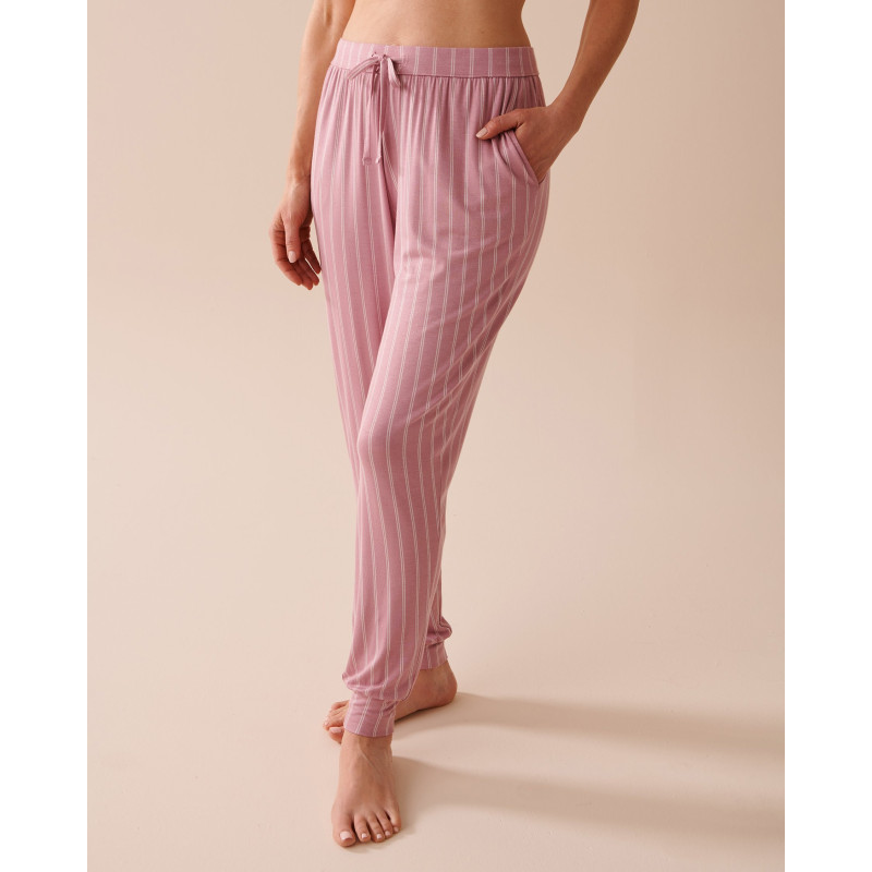 Pantalon de pyjama jogger en jersey doux