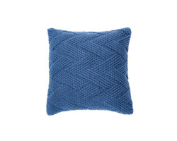 Coussin Zig Zag bleu