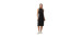 Mid-length knit camisole dress with side slits - Women's