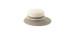 Caylee large two-tone cap with straw detail - Women's