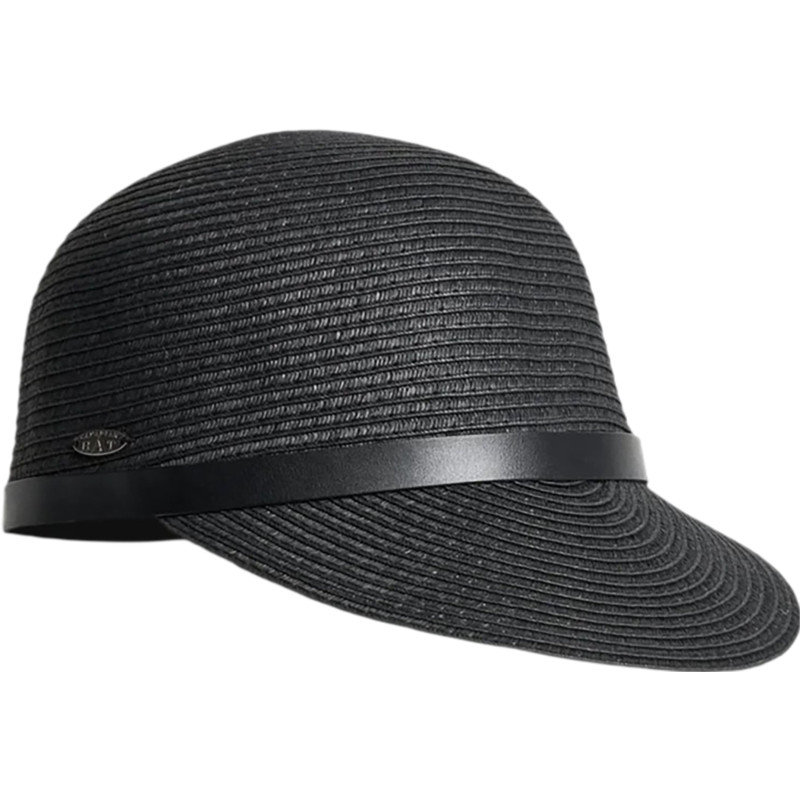 Capa short straw cap with leather band - Women