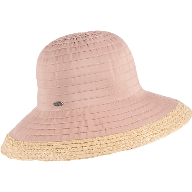 Canadian Hat Chapeau cloche grand en ruban avec raphia Cuccia - Femme