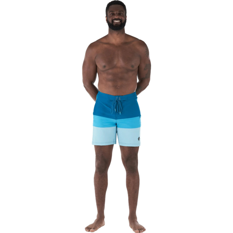 Slanted swim shorts - Men's