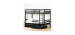 Fakto Bunk Beds and Drawers on Casters - Matte Black