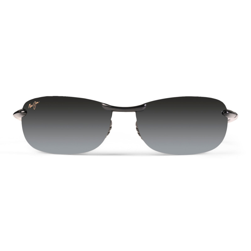 Makaha sunglasses - Shiny black frame - Neutral gray polarized lenses