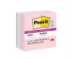 Post-it Feuillets recyclés Post-it® Super Sticky - La vie en pastel