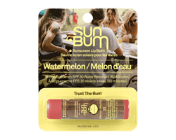 SUN BUM Baume écran solaire pour les lèvres FPS 30, melon d'eau, 4,25 g