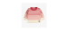 Cream, pink and red striped long sleeves knit sweater, baby