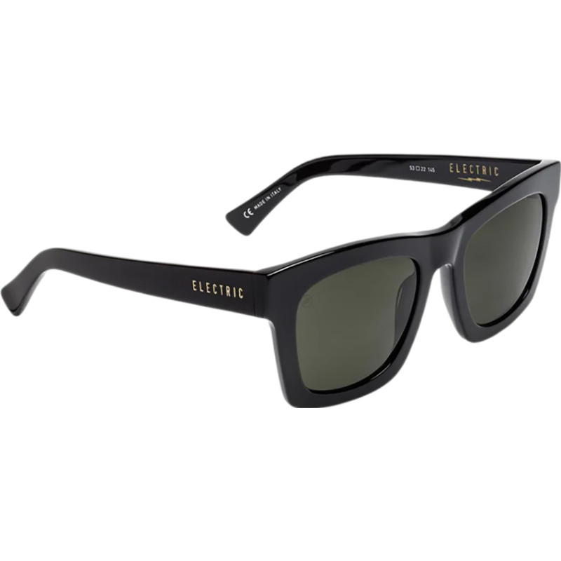 Crasher Sunglasses - Gloss Black - Gray Polarized Lenses - Women