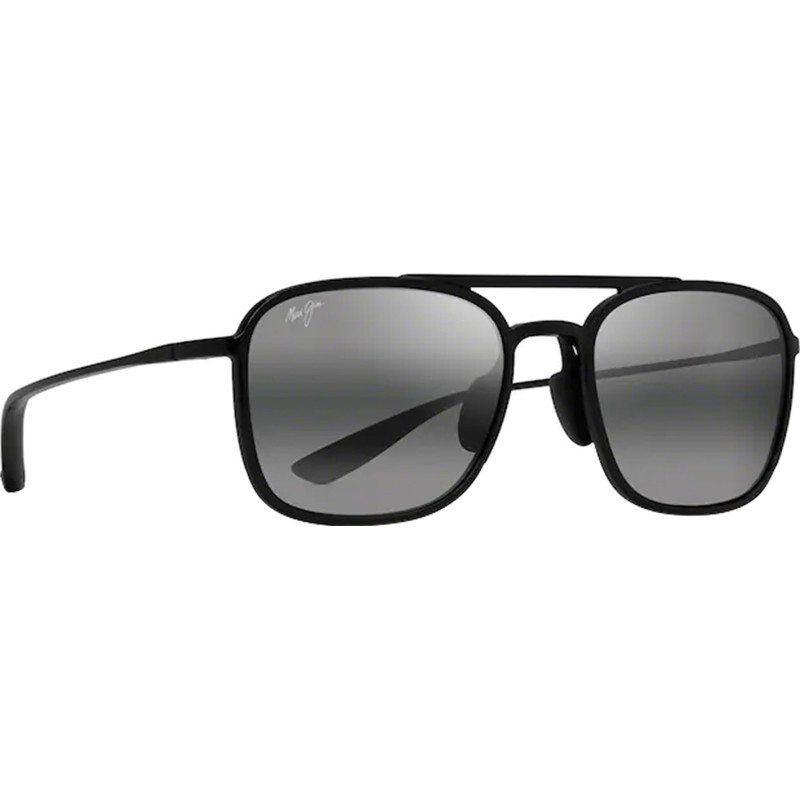 Keokea aviator sunglasses - Gloss Black - Neutral Gray polarized lenses