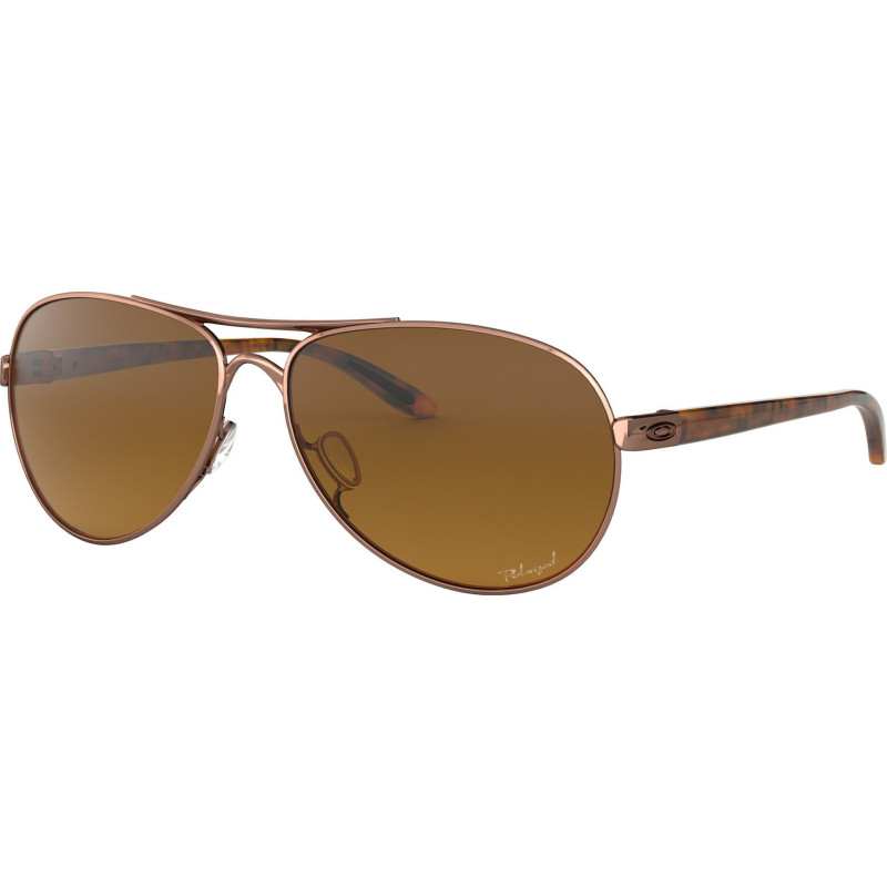 Feedback Sunglasses - Rose Gold - Brown Gradient Polarized Lenses