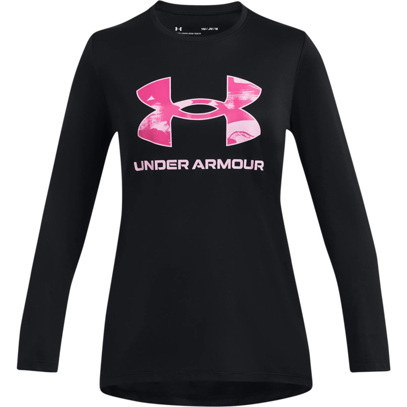 Tech Big Logo Print Long Sleeve Top - Girls