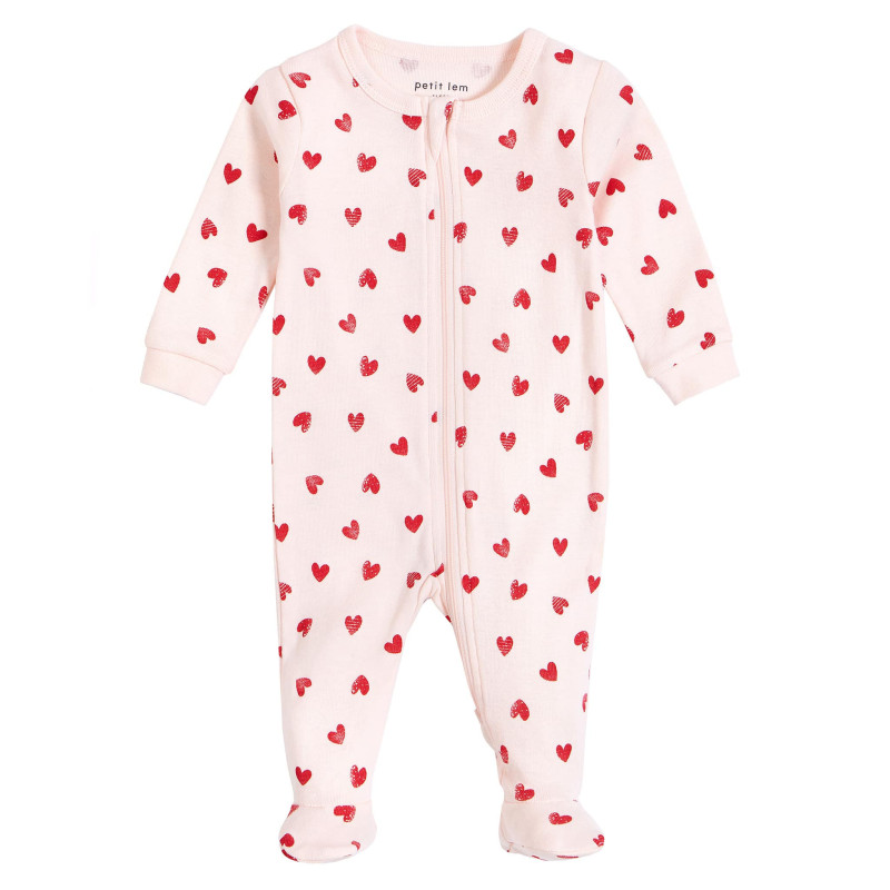 Heart Print Pajamas 0-24 months