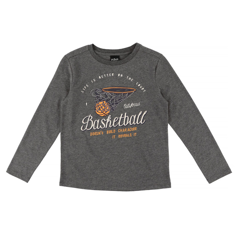 Basketball Long Sleeve T-Shirt 7-14 years