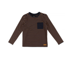 Long Sleeve Striped Sports T-Shirt 7-14 years