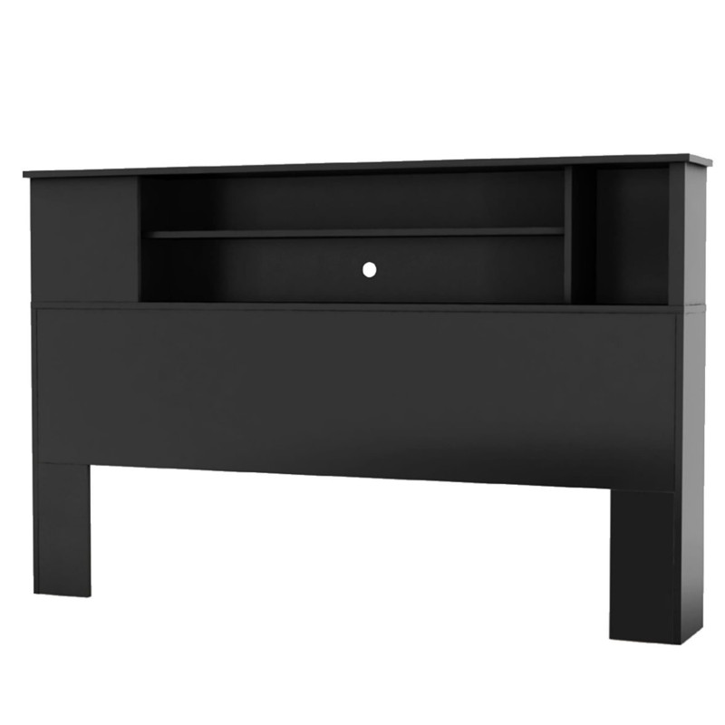 Vito Bookcase Single Headboard - Solid Black