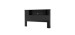 Vito Bookcase Single Headboard - Solid Black