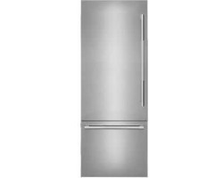 Bottom Freezer Refrigerator, Left Hinged, Counter Depth, 30", 16 cu. ft. JennAir JBBFL30NMX