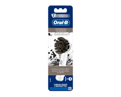 ORAL-B Brossettes de rechange pour brosse à dents électrique Oral-B Charbon, 3 unités