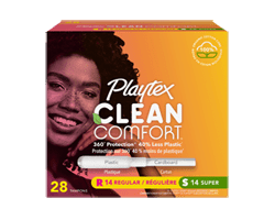 PLAYTEX Clean Comfort tampons multi-emballage, 28 unités