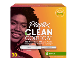 PLAYTEX Clean Comfort tampons, 30 unités, super