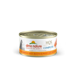 Canned chicken and carrots for cats…
