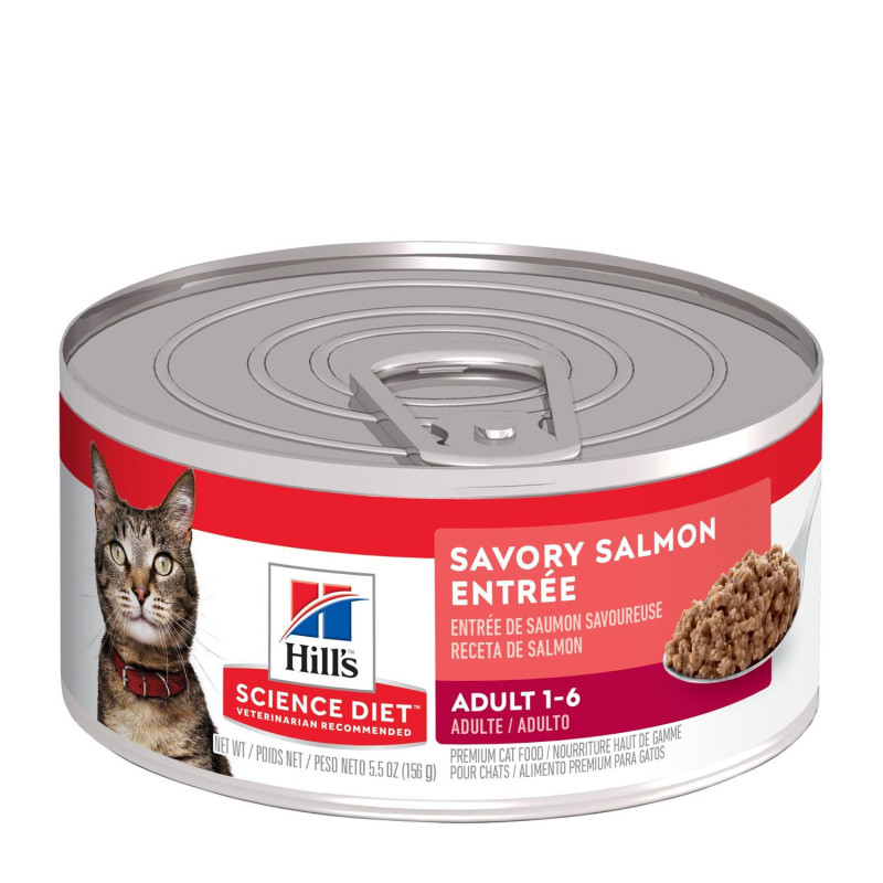 Tasty salmon starter for adult cats…