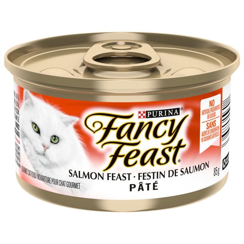 Wet salmon food for adult cats…