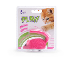 Pink electronic mouse