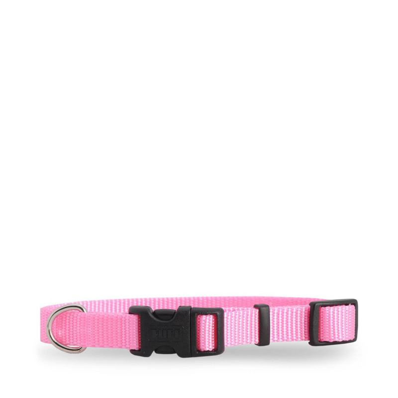 Pink nylon collar