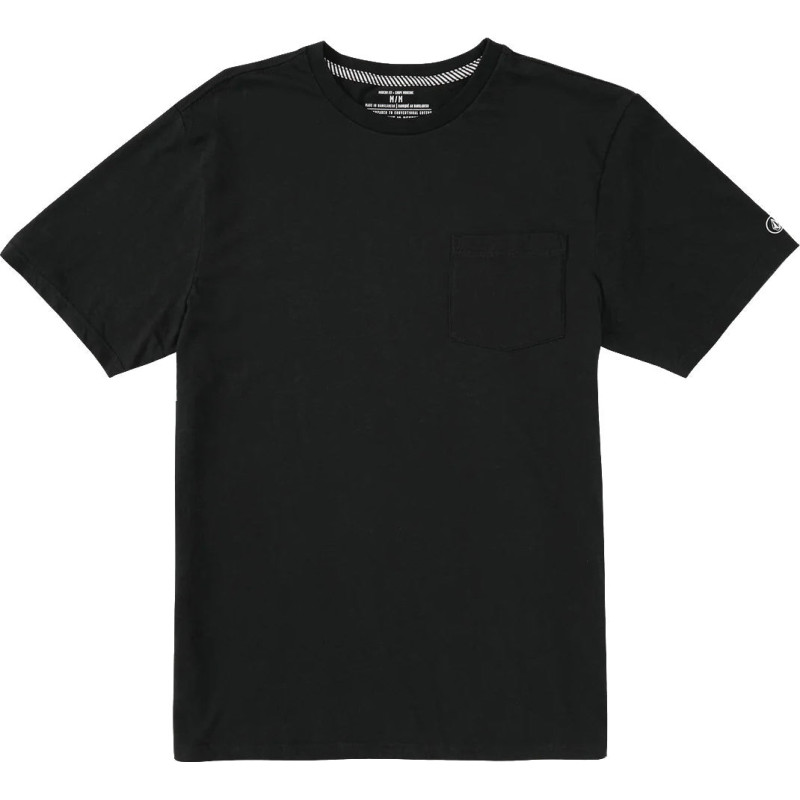 Solid Short Sleeve T-Shirt with Pocket - Men's