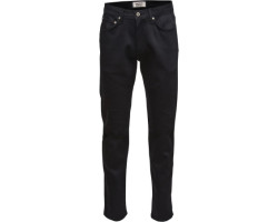 Naked & Famous Jean noir Power Stretch - Homme