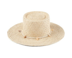Seashells Boater Hat - Women's