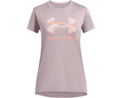 UA Tech Logo Print T-Shirt - Girls