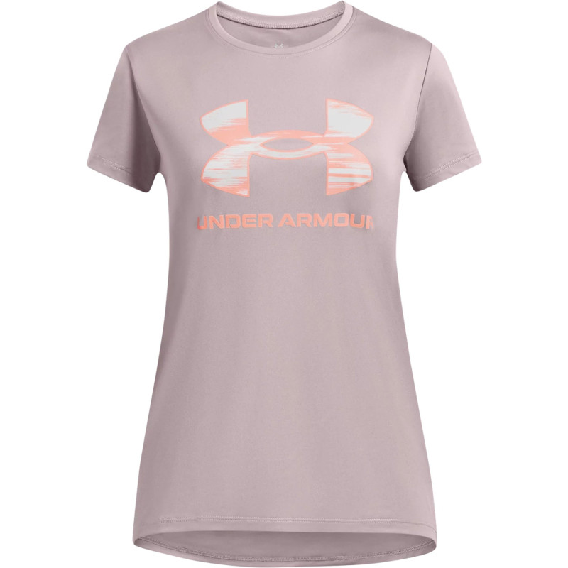 UA Tech Logo Print T-Shirt - Girls