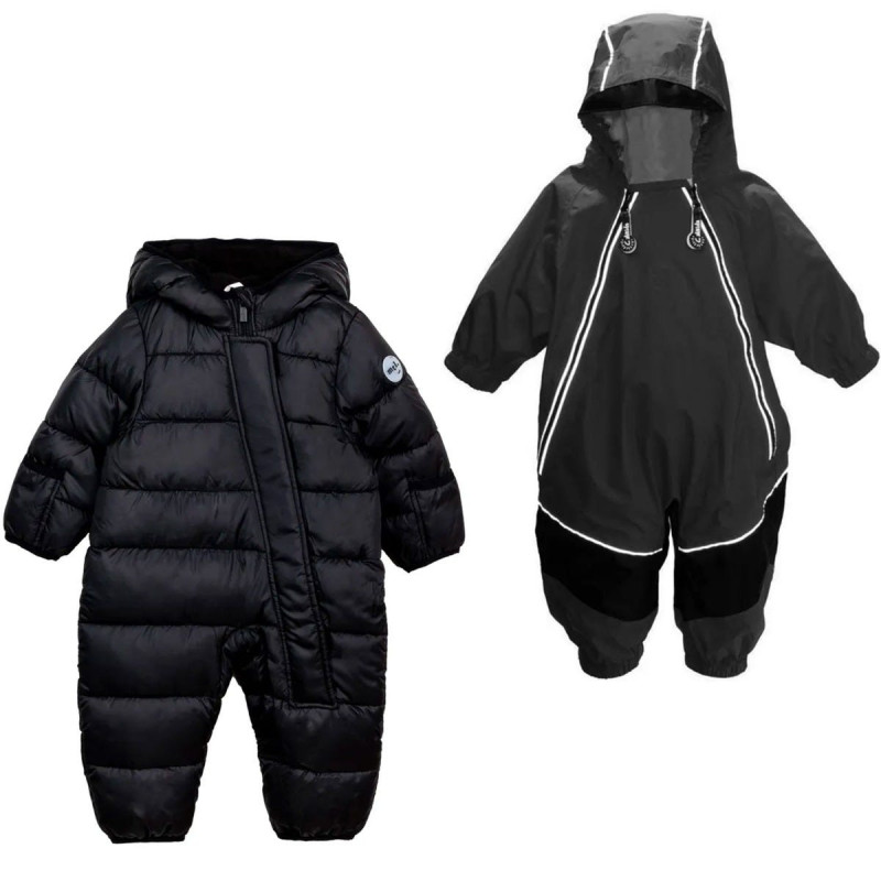 Miles Snowsuit + Rain Suit 12-24 months - BLACK