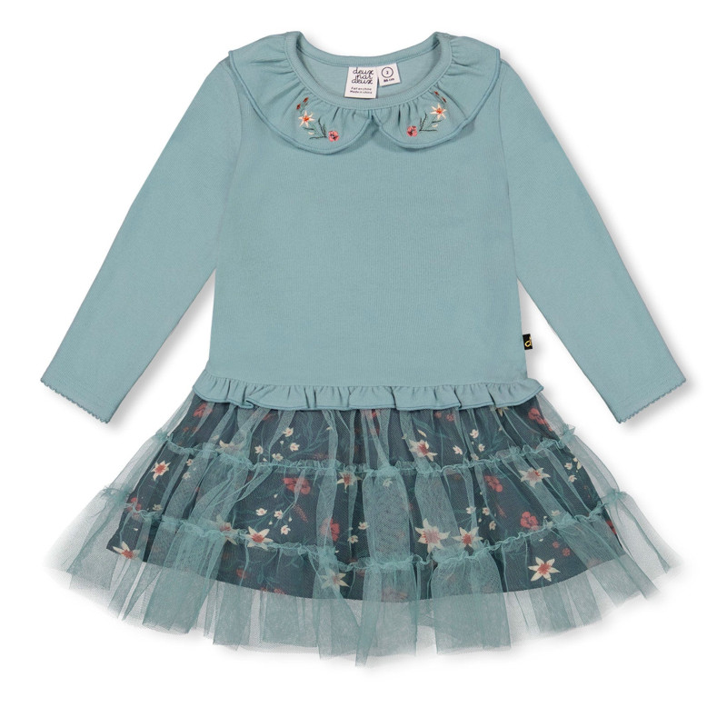 Deux par Deux Robe Mesh Edelweiss 3-8ans