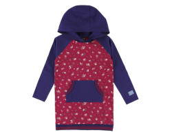 Wind Floral Hooded Dress, 3-8 years