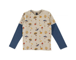 Harlo T-Shirt Raglan Champignon 2-8ans