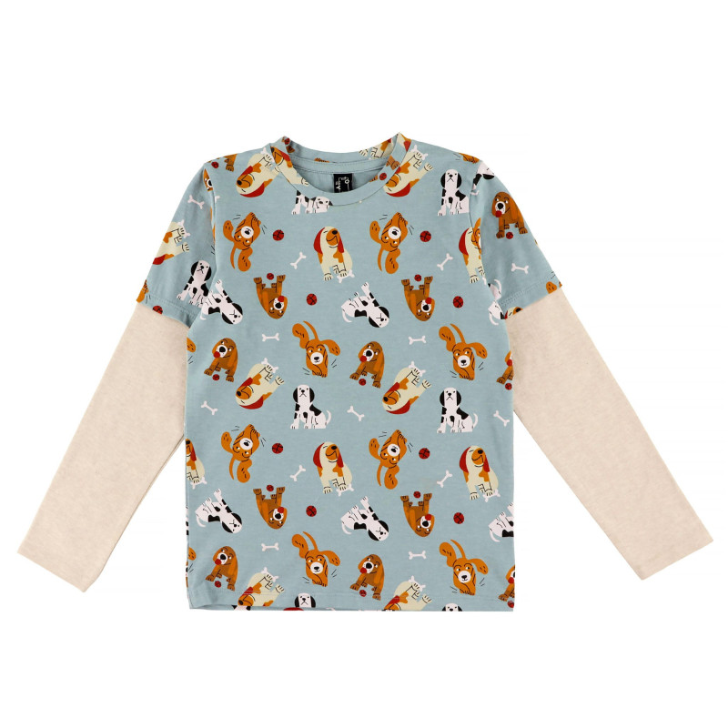 Raglan Long Sleeve T-Shirt Dogs 2-8 years