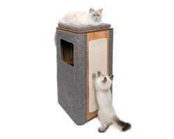 Meuble Cubo Tower Vesper pour chats (17 x 17 x 34 po)