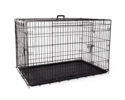 Cage Deluxe pour Chiens, 2 Portes avec Séparateur et Plateau (48″) – Bud’z