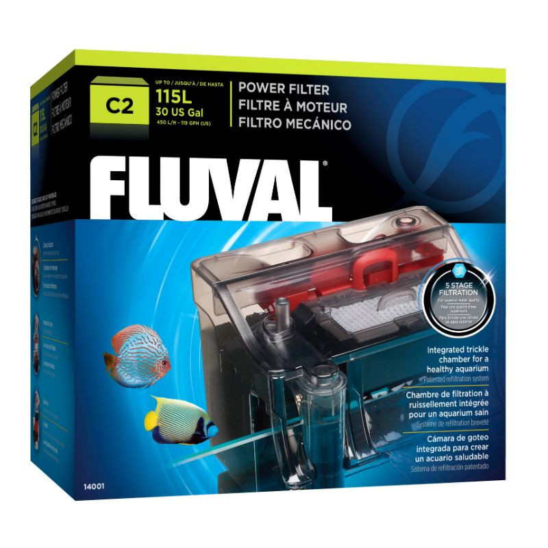 Filtre à moteur Fluval C2, 115 L (30 gal US)