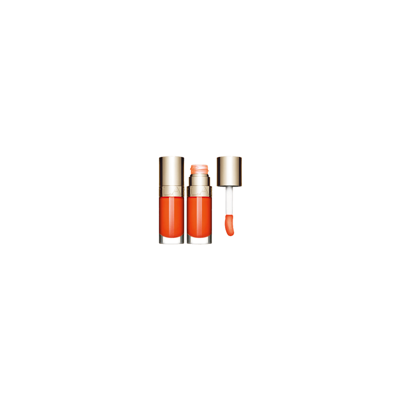 CLARINS Pouvoir des couleurs huile confort pour les lèvres, Daring Orange, 7 ml