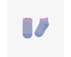 Blue striped short socks, baby